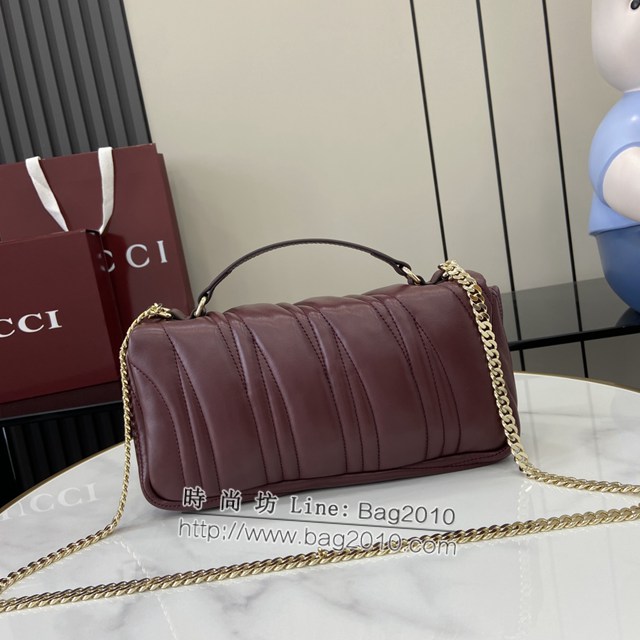 Gucci專櫃古馳最新款Milano系列小號手提包鏈條女包 jh2376型號：806016